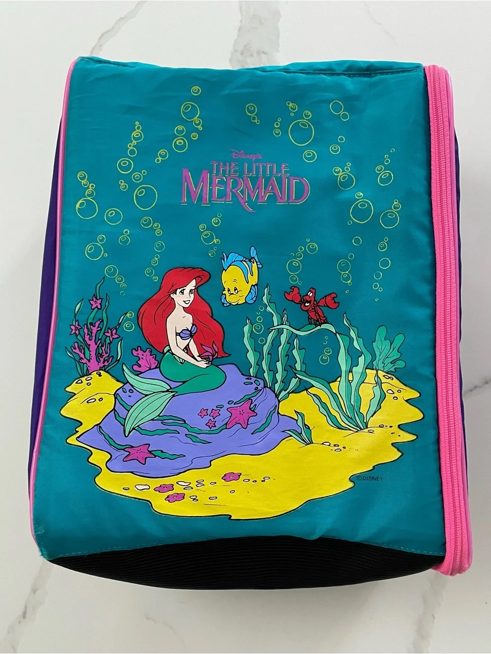Vintage 1990s Disney’s The Little Mermaid Wiz Locker Backpack